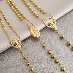 Rosario Hombre 65 cms 4 mm Verde