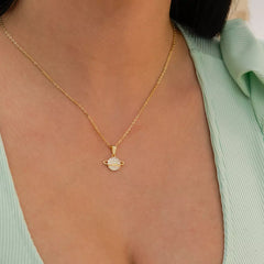 D Saturn Circonias Cristal