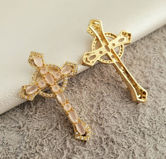 D Cruz Circonias 4.3 Cms ROSA