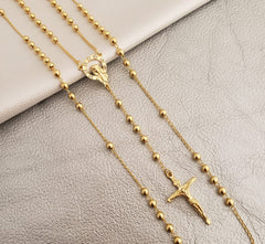 Rosario Hombre 65 cms 4 mm Verde