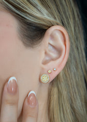 A Clover Redondo Circonias 1 Cm