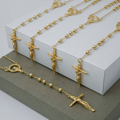 Rosario Hombre 65 cms 4 mm Cristal