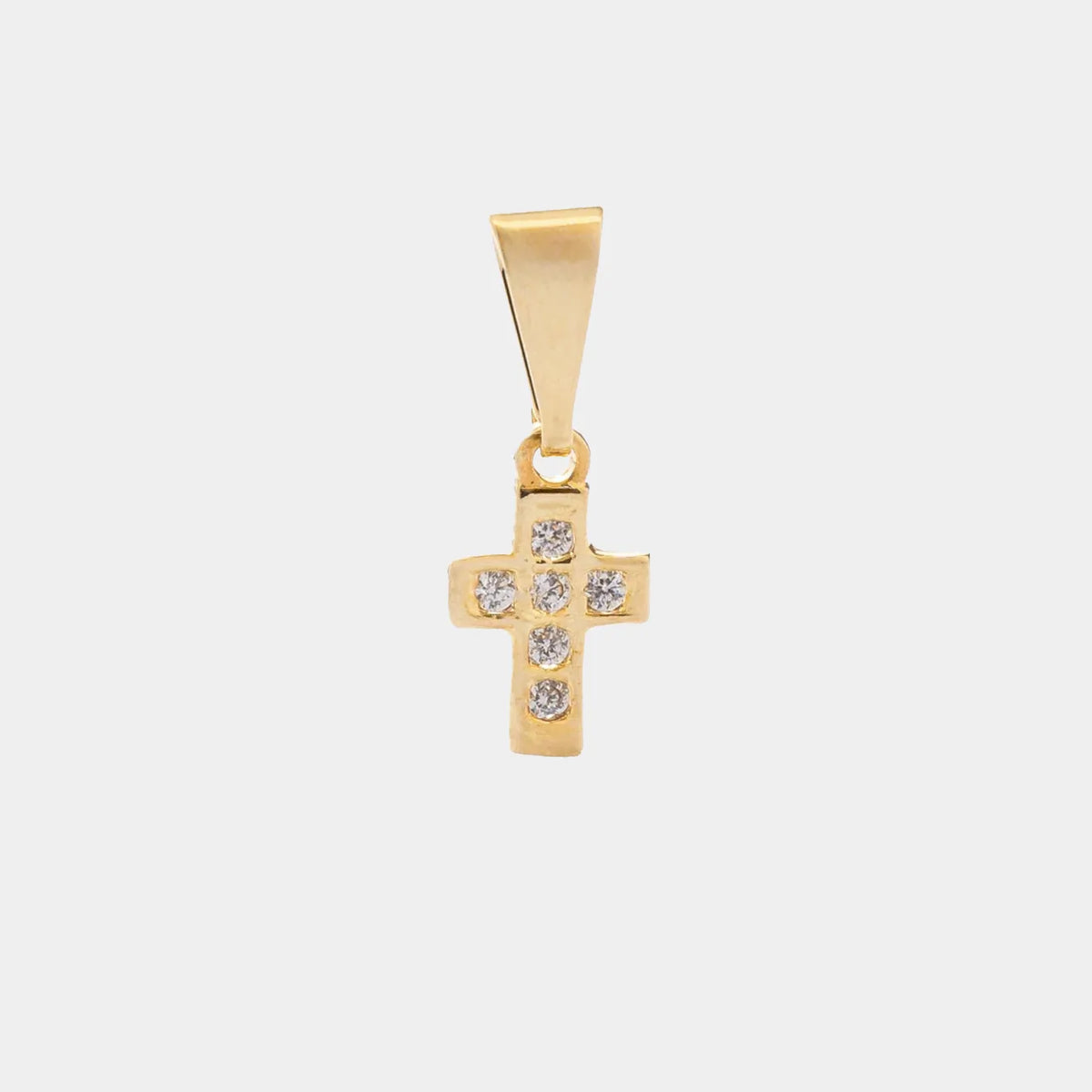 D  Mini Cruz Con Circonias Cristal